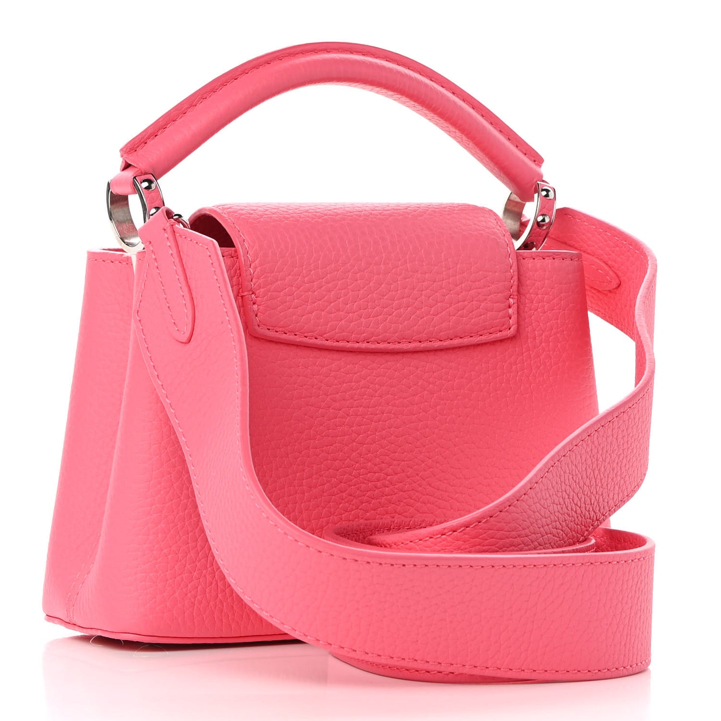 Taurillon Capucines Mini Fluo Pink