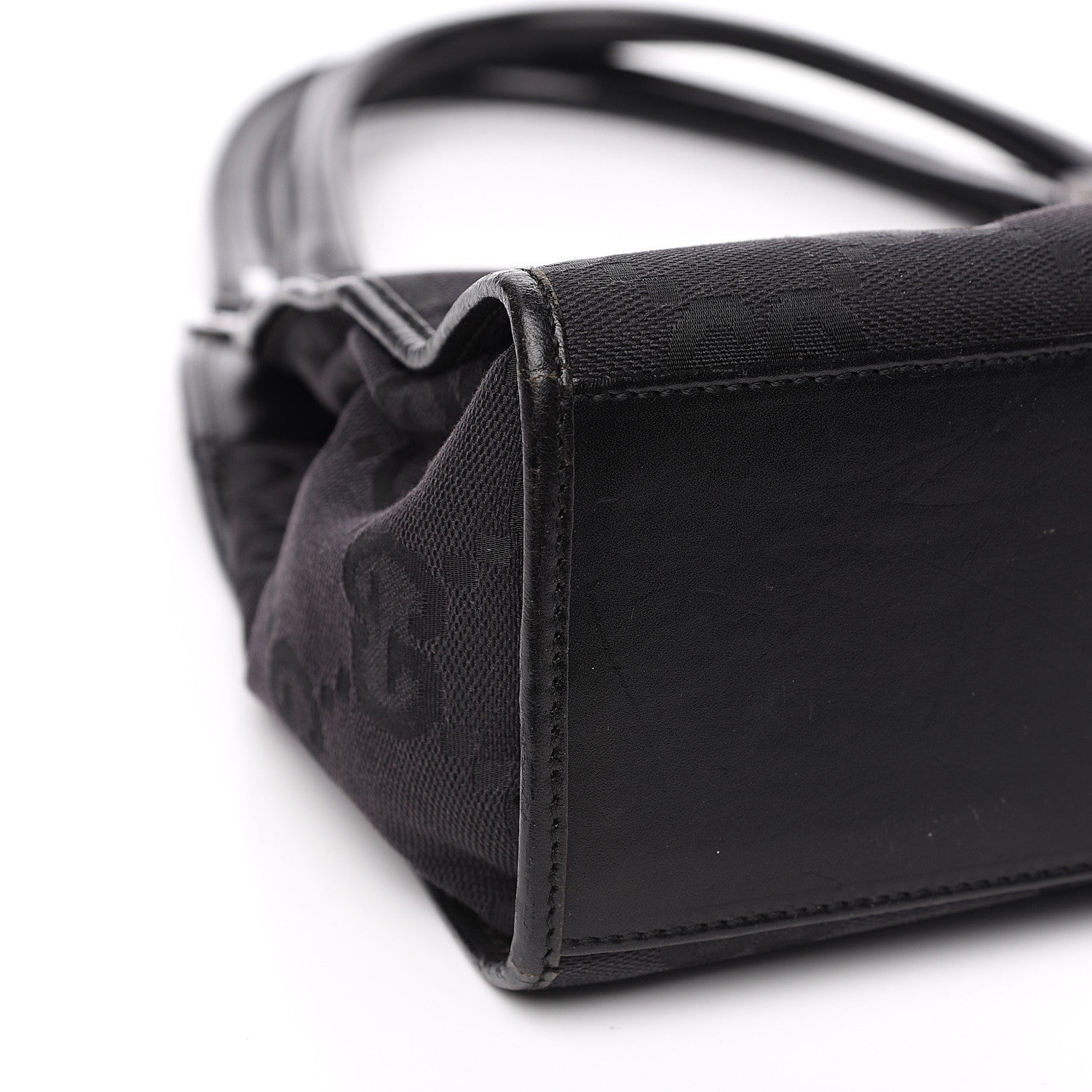 Gucci Monogram Jackie Shoulder Bag Black 10 of 17