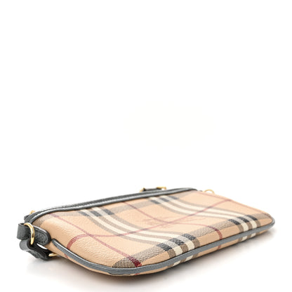 Burberry Haymarket Check Clara Pochette Grey 4 of 11