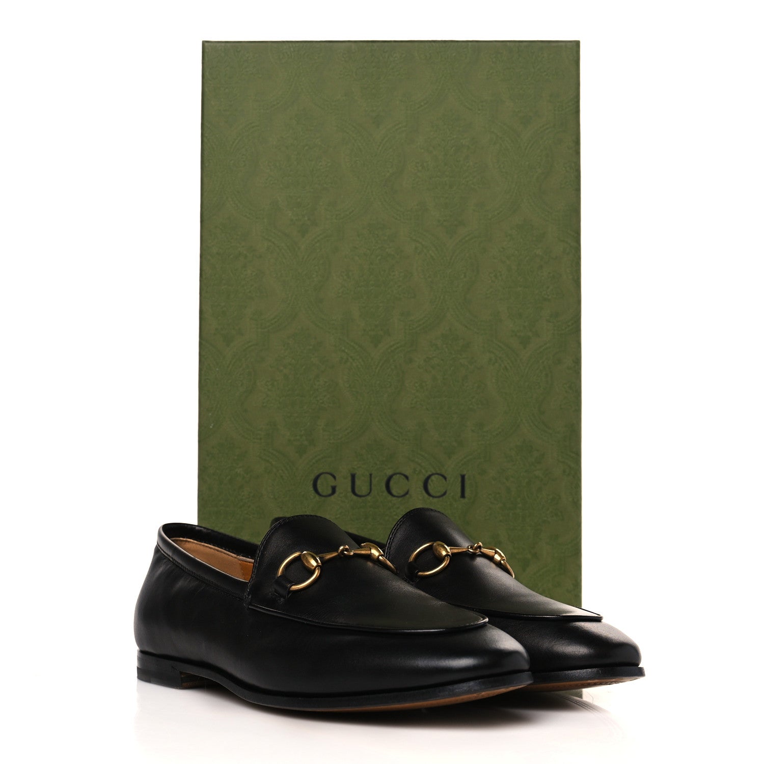Gucci Calfskin Womens Jordaan Loafers 35 Black 9 of 9