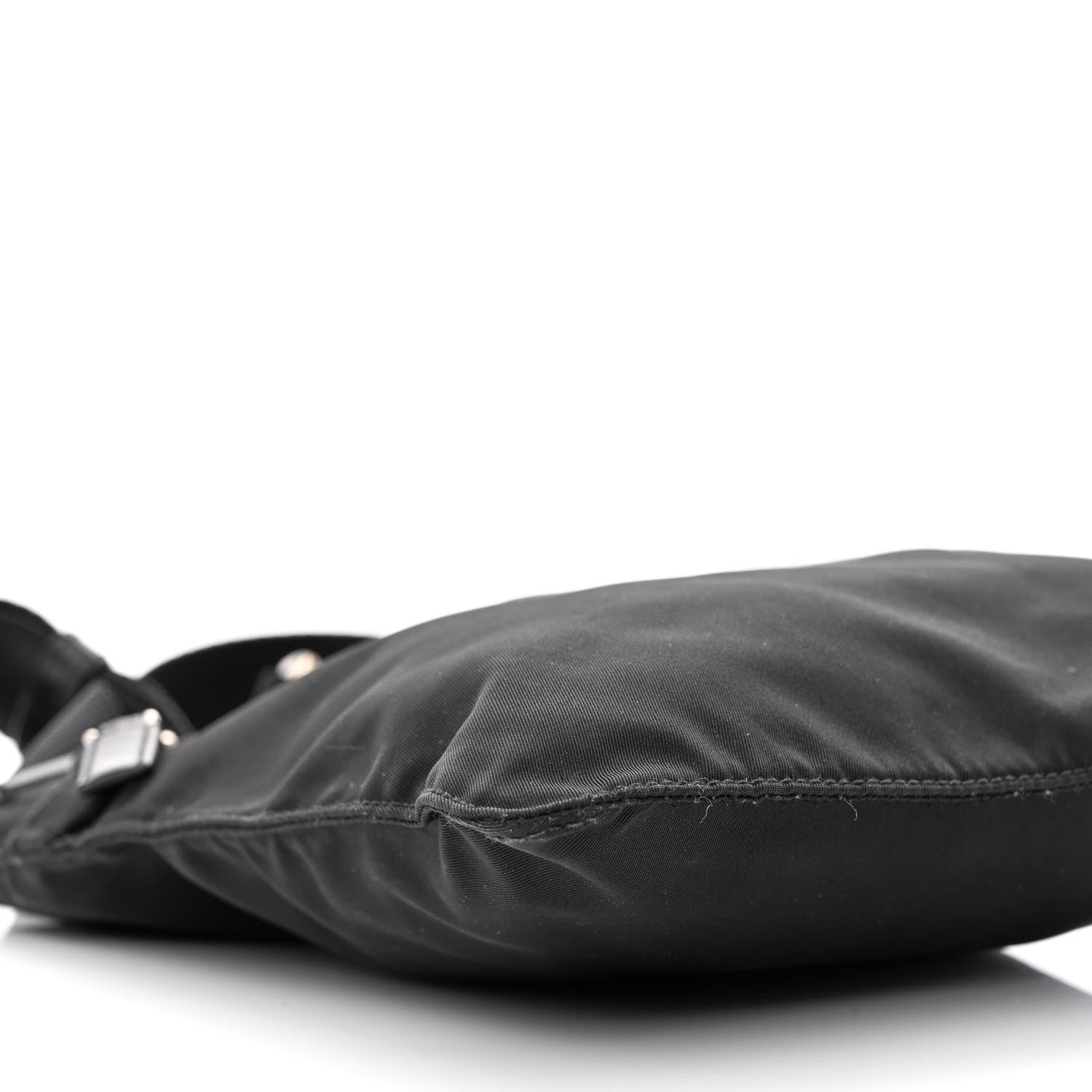 Prada Nylon Flat Messenger Bag Black 8 of 10