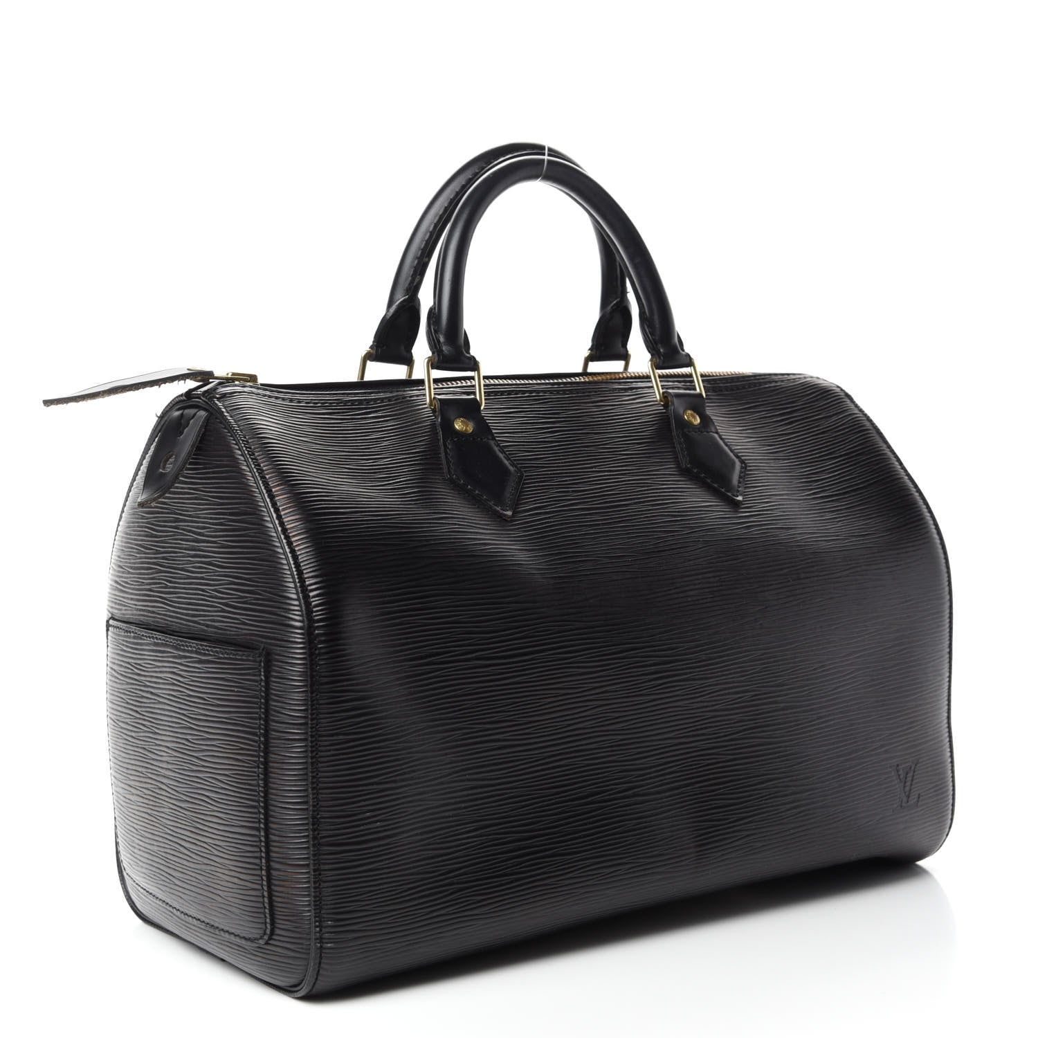 Louis Vuitton Epi Speedy 30 Black 3 of 10
