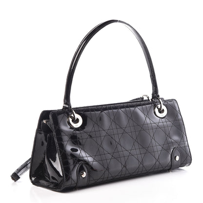 Christian Dior Patent Cannage Stitched East West Lady Dior Black 3 of 13