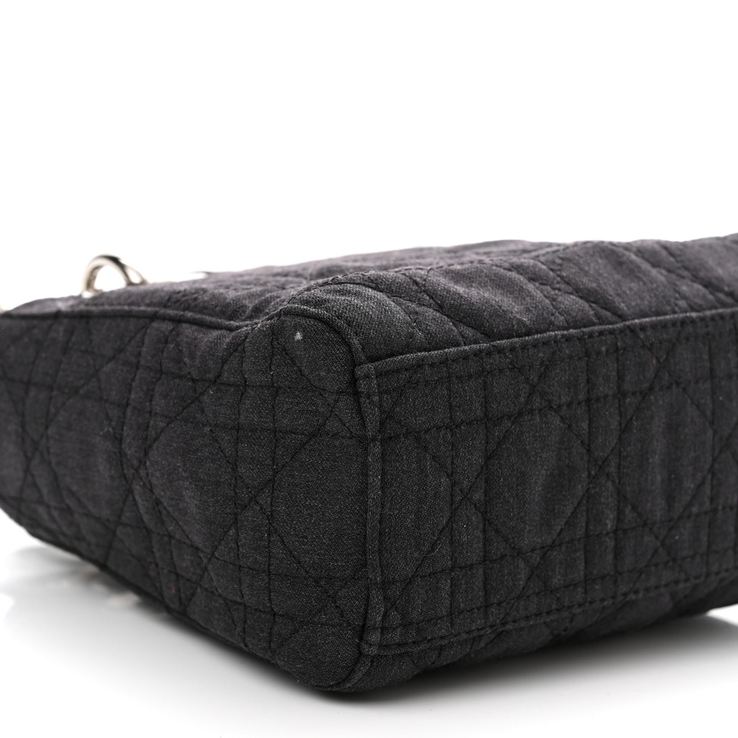 Canvas Cannage Mini Lady Dior Black