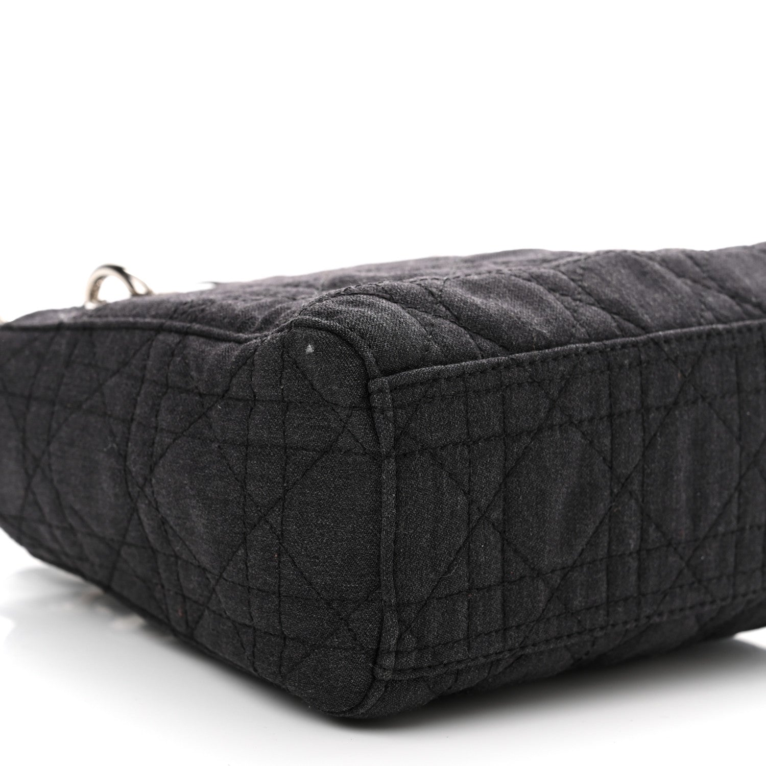 Christian Dior Canvas Cannage Mini Lady Dior Black 8 of 10