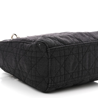 Christian Dior Canvas Cannage Mini Lady Dior Black 8 of 10