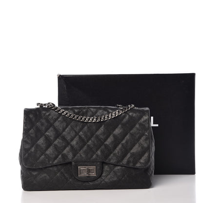 Chanel Washed Caviar Quilted 2.55 Reissue 227 Bijoux Chain Flap Black 16 of 16