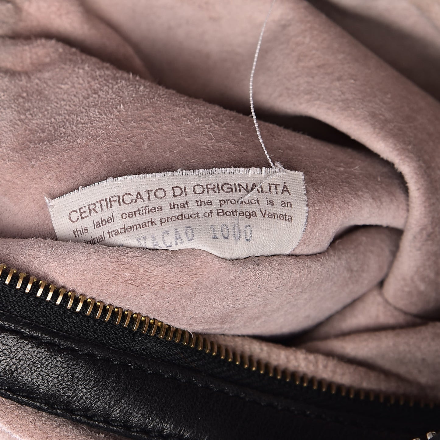 Nappa Intrecciato Medium Veneta Chain Hobo Black