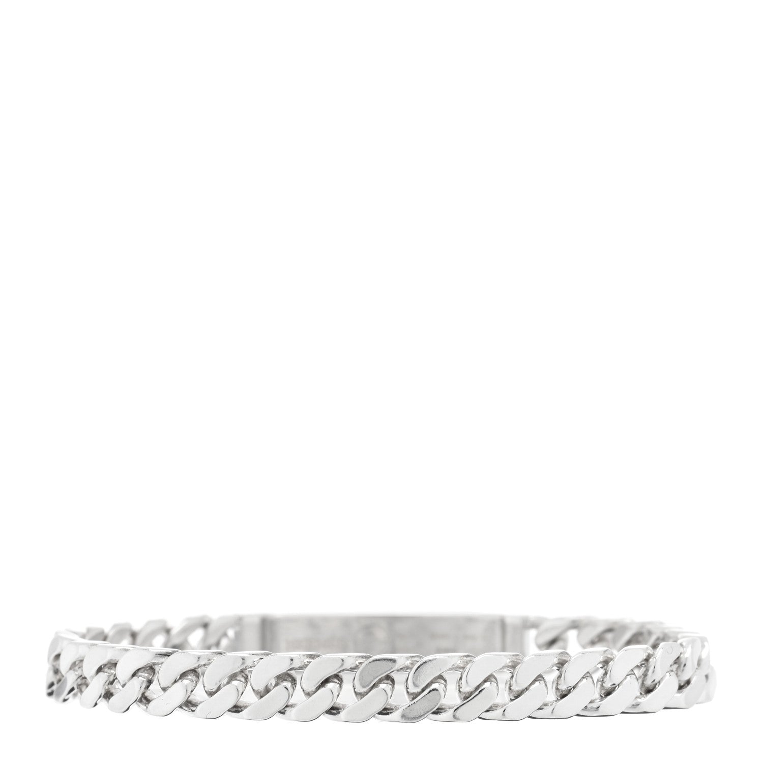Hermes Sterling Silver TPM Kelly Gourmette Bracelet ST 2 of 4