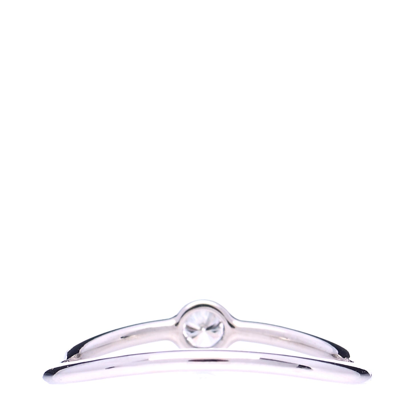 Platinum Diamond Elsa Peretti Single-Row Wave Ring 48 4.5