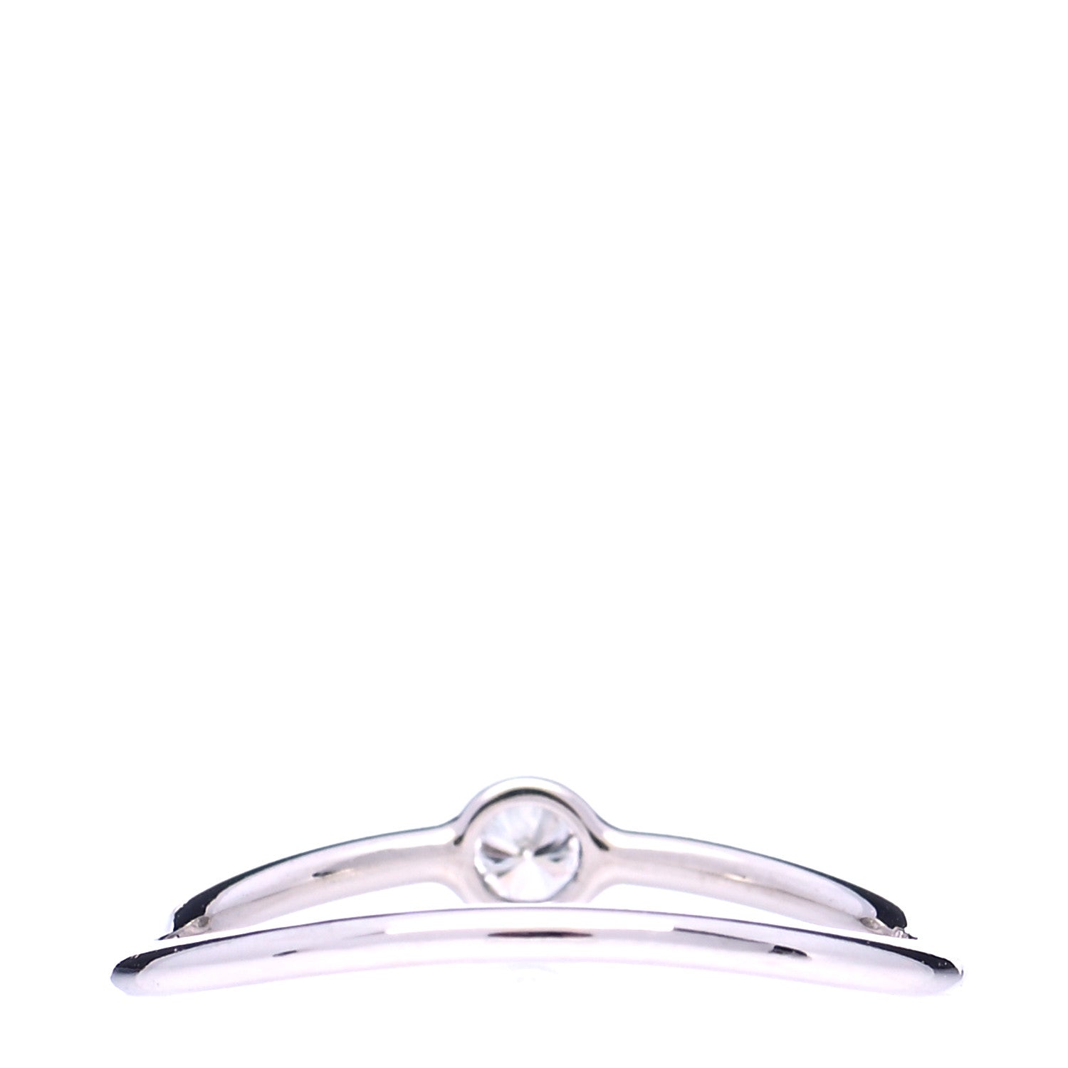 Tiffany Platinum Diamond Elsa Peretti Single-Row Wave Ring 48 4.5 3 of 5