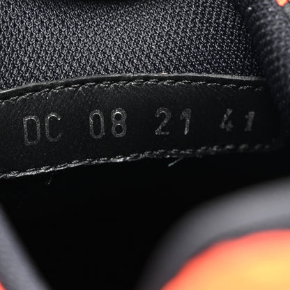 Christian Dior Technical Mesh Calfskin Mens B22 Sneakers 41 Olive Green Orange Black 8 of 9