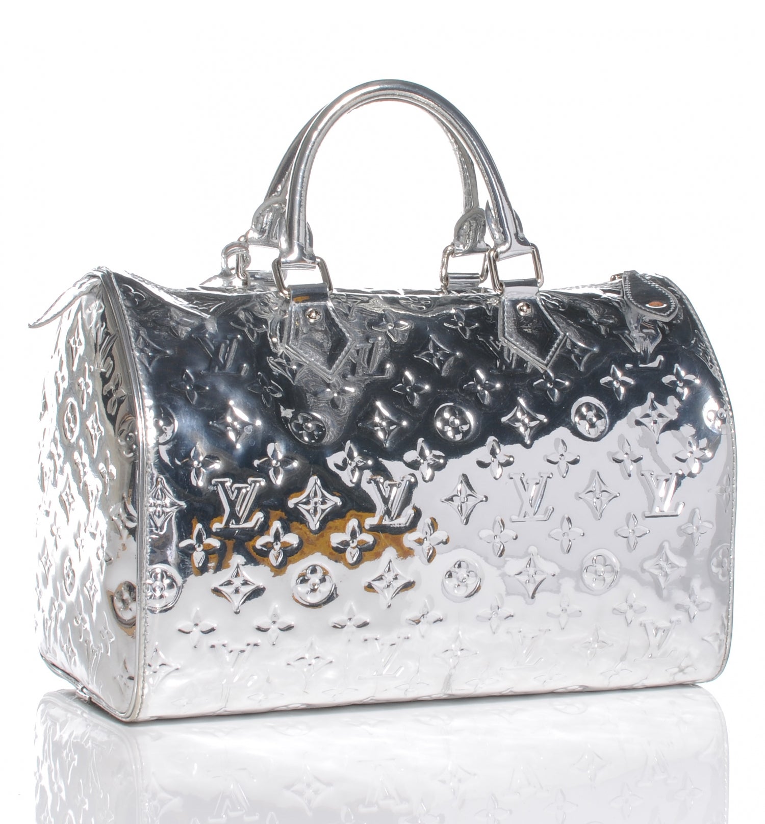 Louis Vuitton Monogram Miroir Speedy 30 Silver 3 of 7