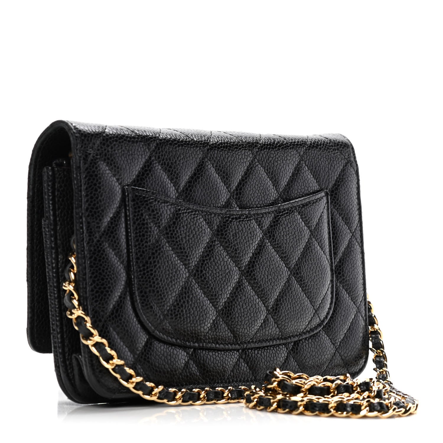 Chanel Caviar Quilted Wallet On Chain WOC Black 3 of 13