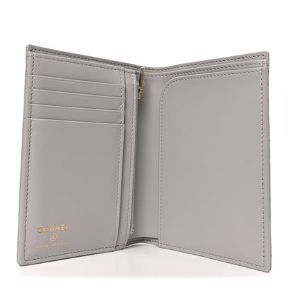 Chanel Caviar Quilted CC Passport Holder Grey 5 of 8