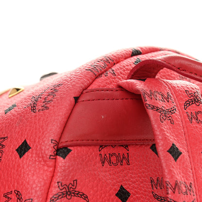 MCM Visetos Studded Small Stark M Backpack Scooter Red 15 of 16