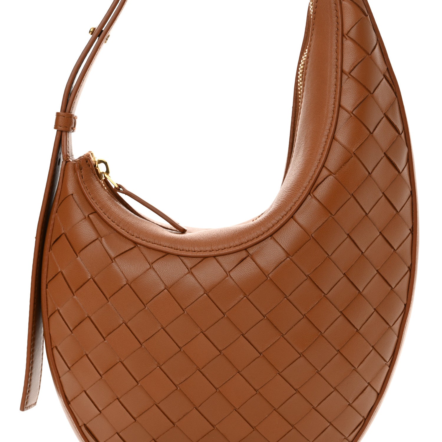 Bottega Veneta Nappa Intrecciato Small Drop Shoulder Bag Wood 8 of 10