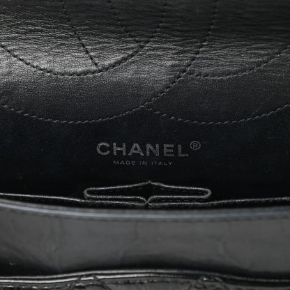 Chanel Distressed Patent Quilted 2.55 Reissue 227 Flap Black 6 of 14