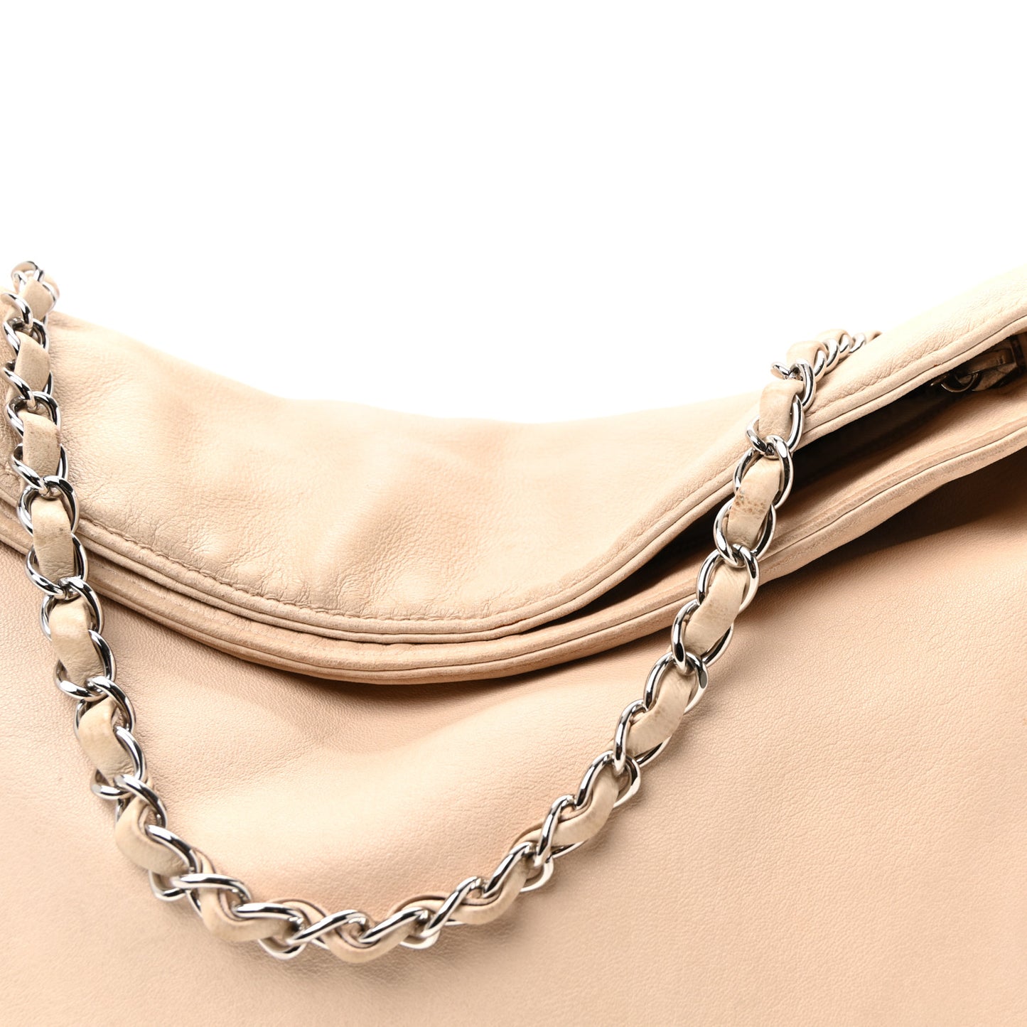Lambskin Medium Ultimate Soft Tote Beige