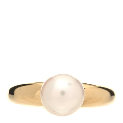 Mikimoto 18K Yellow Gold Pearl 7.5mm Ring 48 4.5 1 of 4