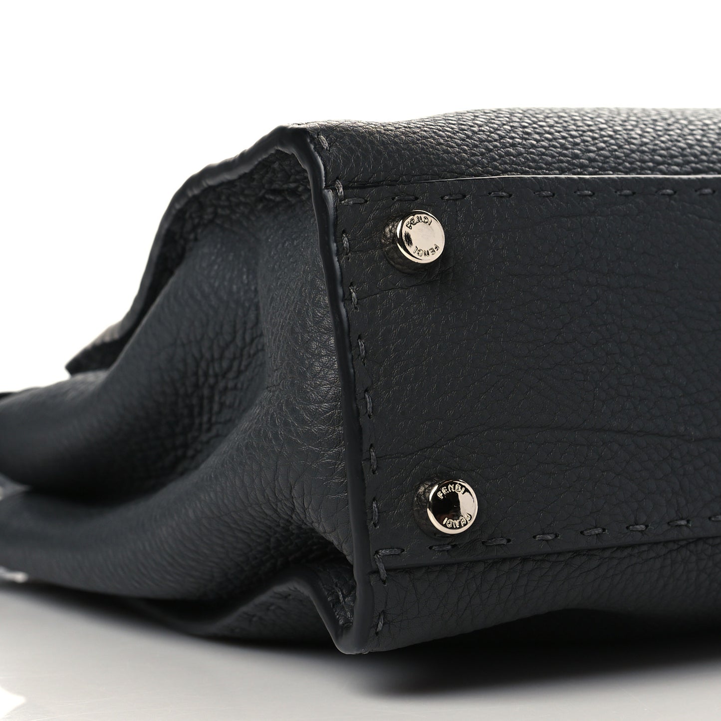 Cuoio Romano Selleria Bi-Color Medium Peekaboo Iconic Satchel Asfalto Latte