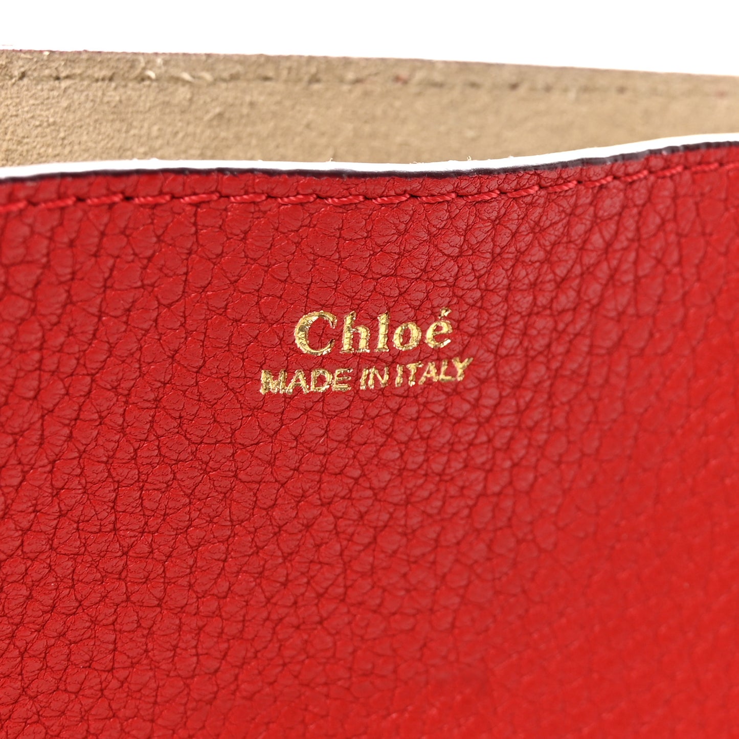 Grained Lambskin Drew Shoulder Bag Plaid Red