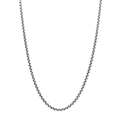 David Yurman Sterling Silver 14K Yellow Gold 2.7mm Small Box Chain Necklace 16" 1 of 4