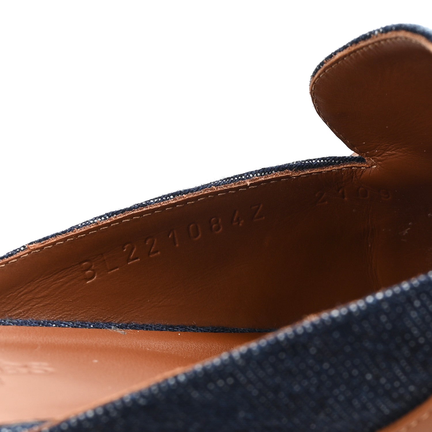 Hermes Calfskin Denim Oz Mules 37 Bleu Brut Gold 9 of 9