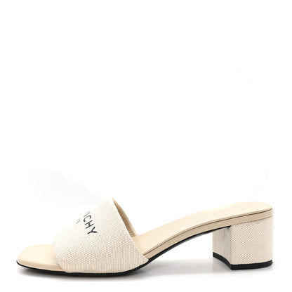 Givenchy Cotton 4G Logo Mule Sandals 40 Beige 1 of 11