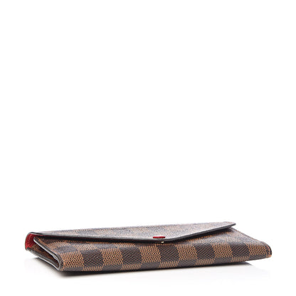 Louis Vuitton Damier Ebene Josephine Wallet Red 4 of 7