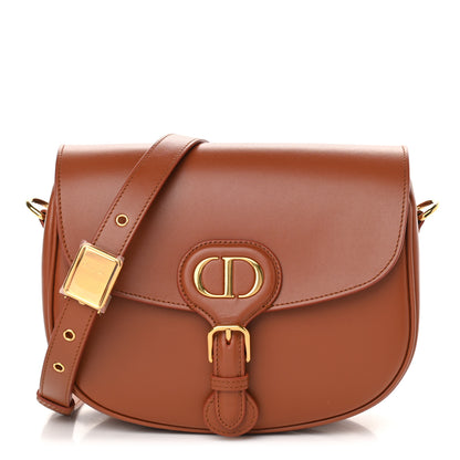 Christian Dior Box Calfskin Medium Bobby Flap Dark Tan 1 of 9