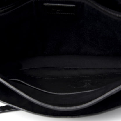 Saint Laurent Crinkled Calfskin Matelasse Monogram Large Niki Chain Satchel Black 5 of 9