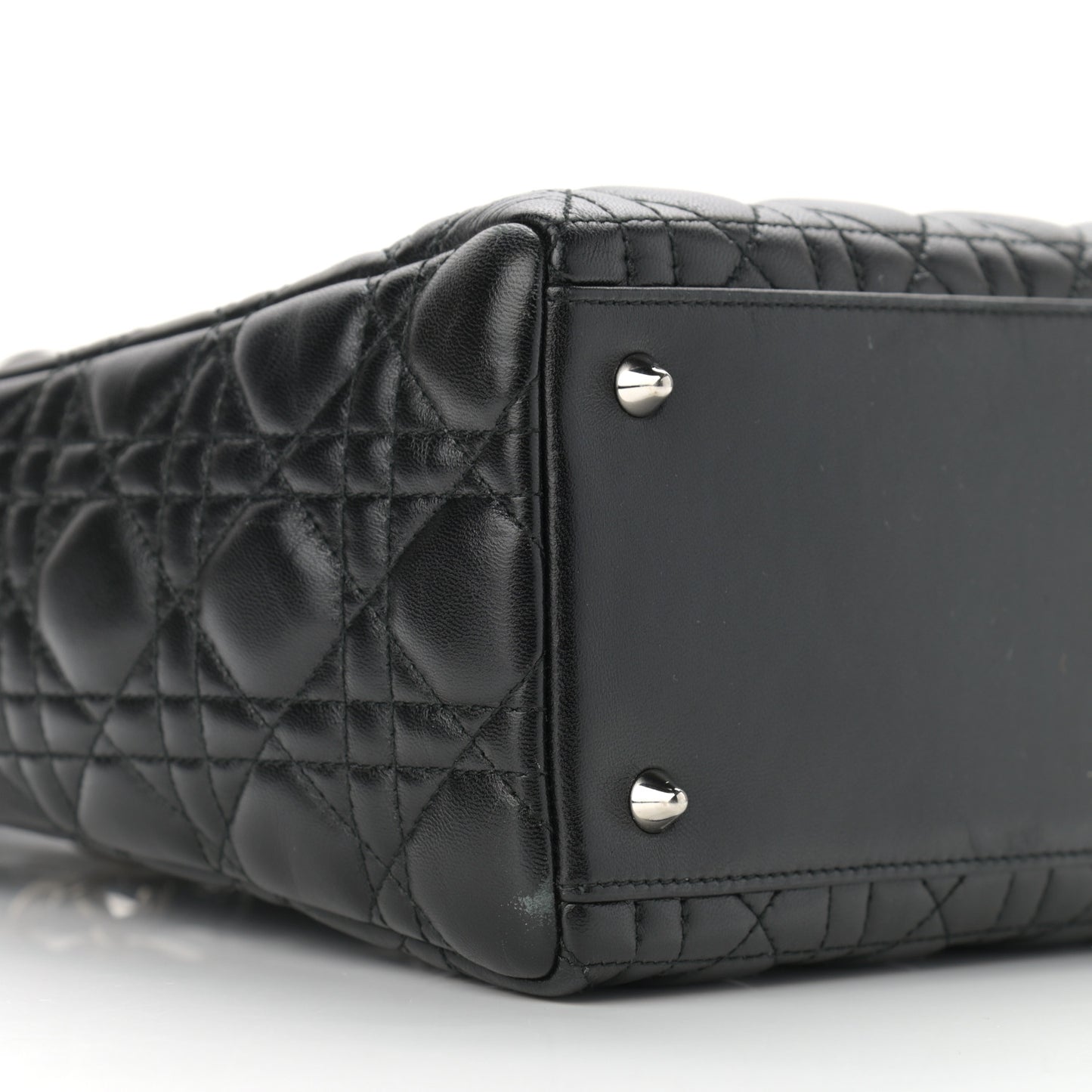 Lambskin Cannage Medium Lady Dior Black