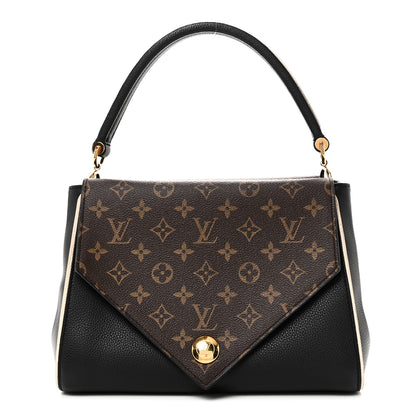 Louis Vuitton Grained Calfskin Monogram Double V Black 1 of 9