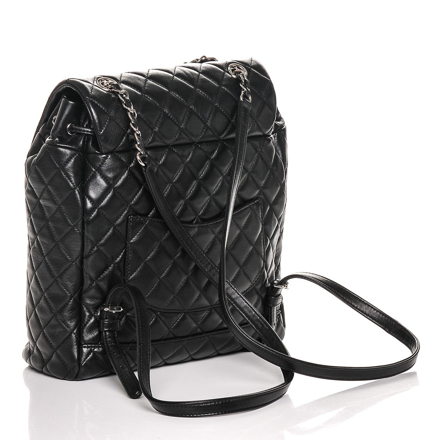 Chanel Lambskin Quilted Large Urban Spirit Backpack Black 3 of 7