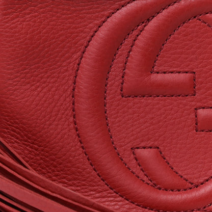 Gucci Pebbled Calfskin Small Soho Disco Bag Tabasco Red 10 of 10