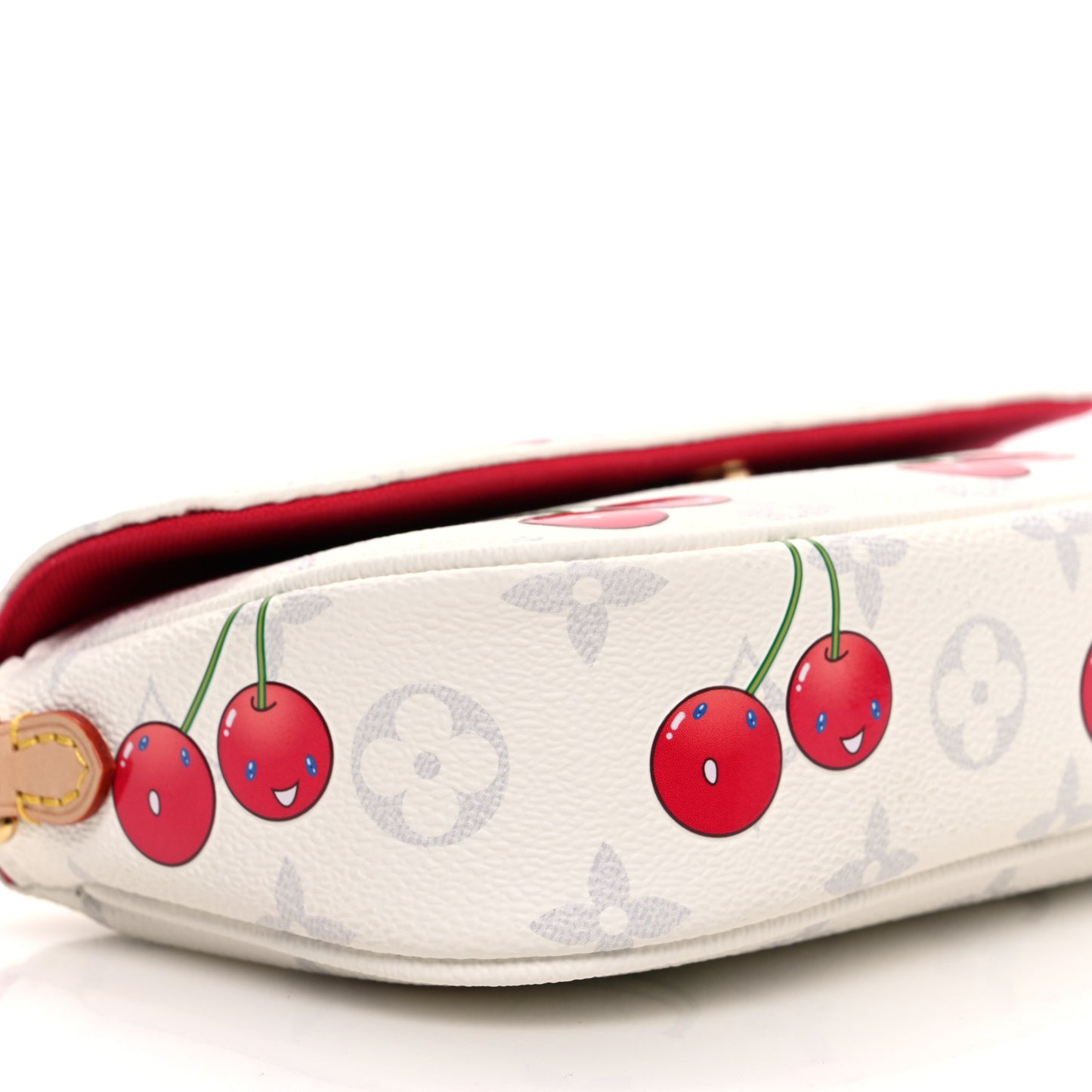 LV X TM Monogram Cerises Ivy Wallet On Chain White