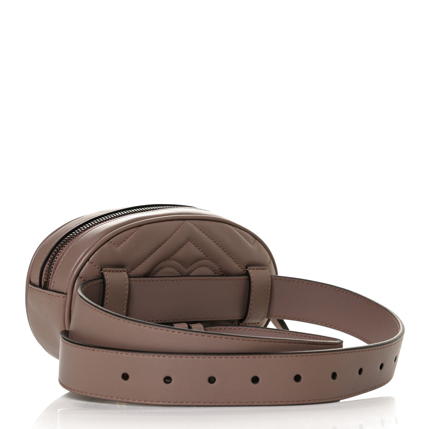 Gucci Calfskin Matelasse GG Marmont Belt Bag 85 34 Porcelain Rose 3 of 16