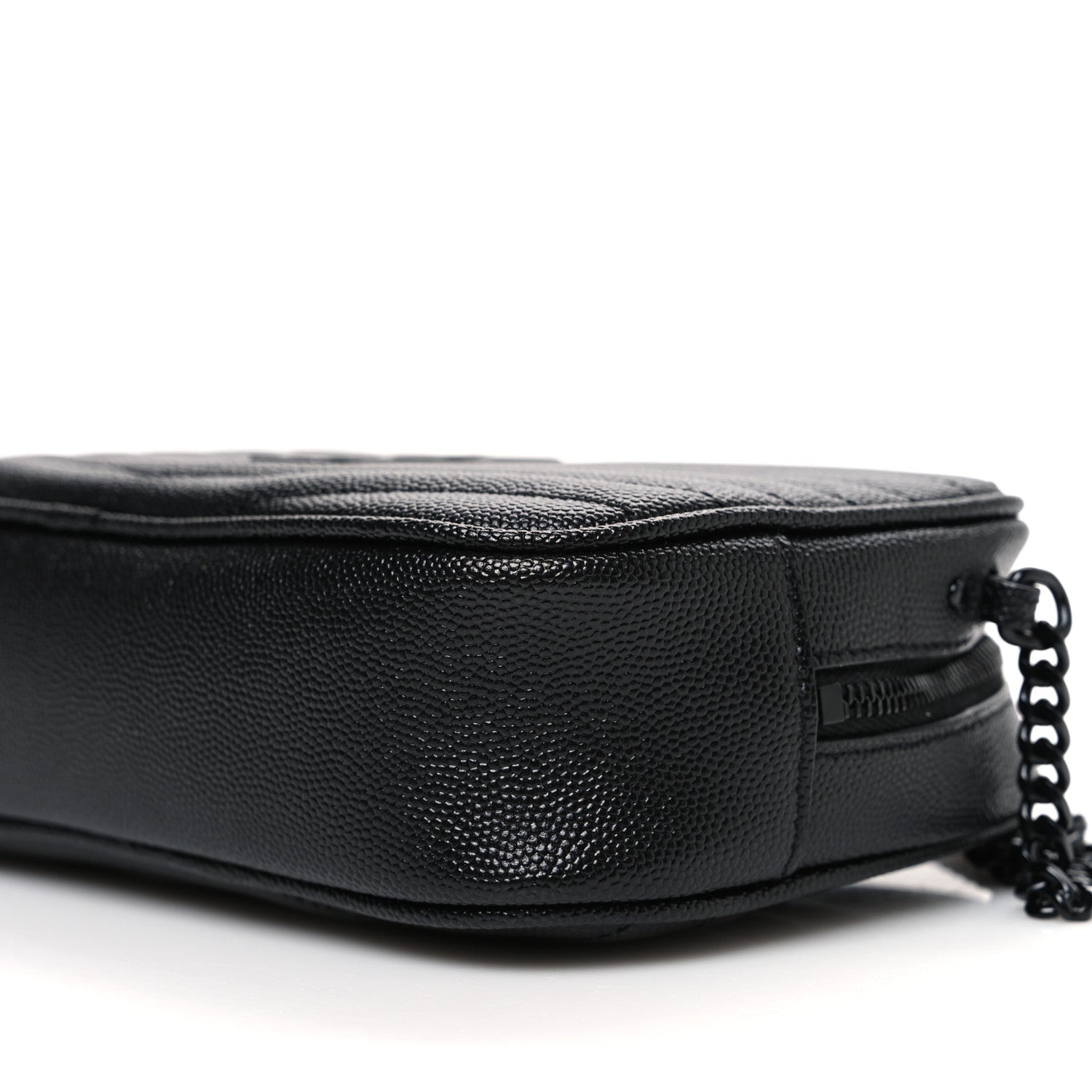 Saint Laurent Grain De Poudre Matelasse Monochrome Monogram Mini Lou Camera Bag Black 10 of 10
