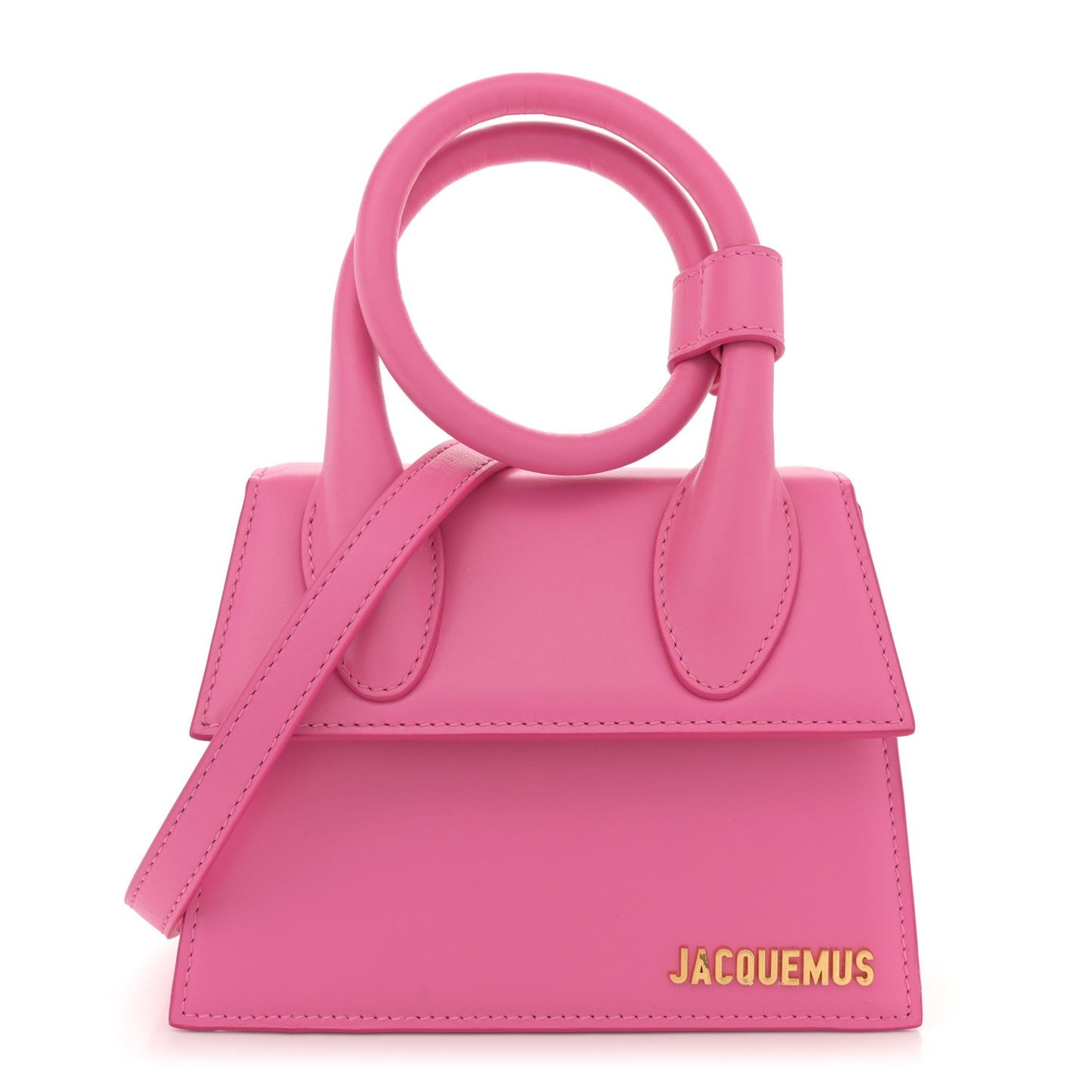 Smooth Calfskin Le Chiquito Noeud Pink