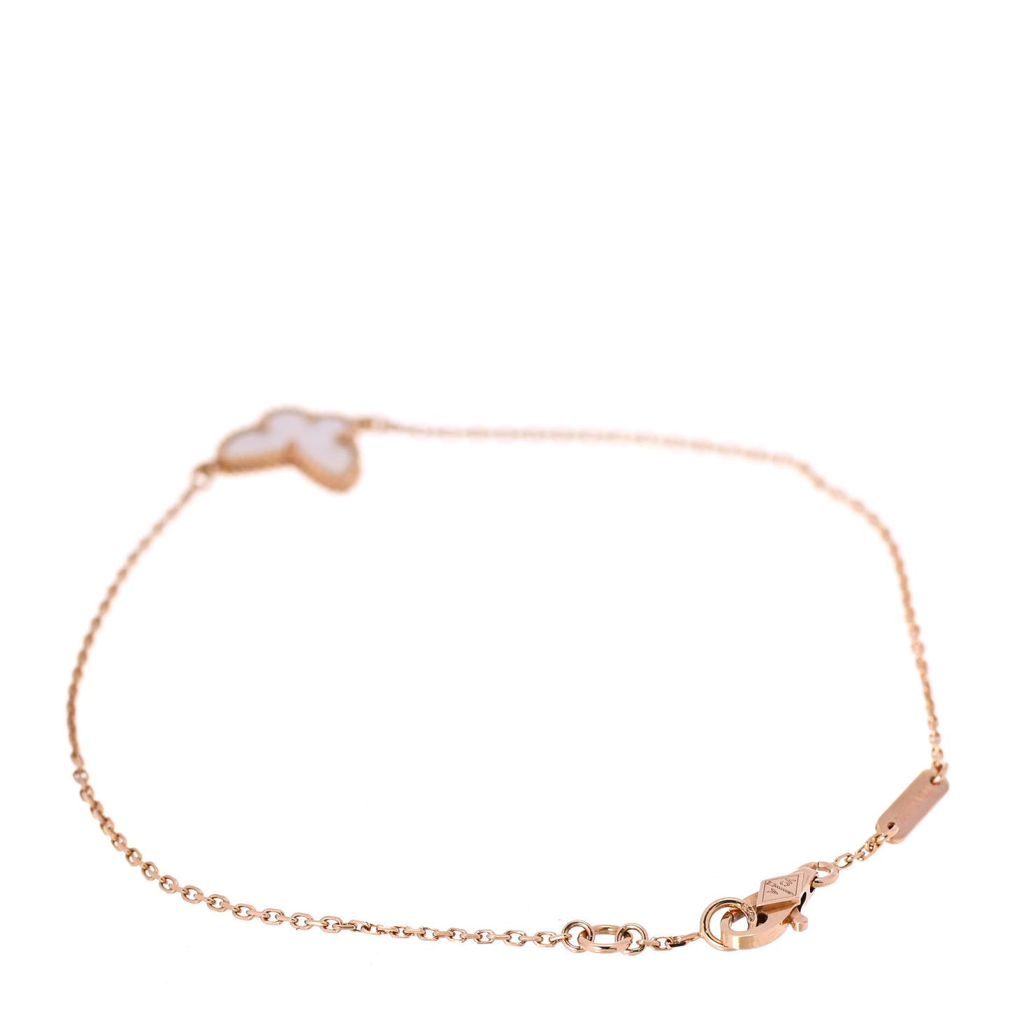 18K Rose Gold Mother of Pearl Sweet Alhambra Butterfly Bracelet