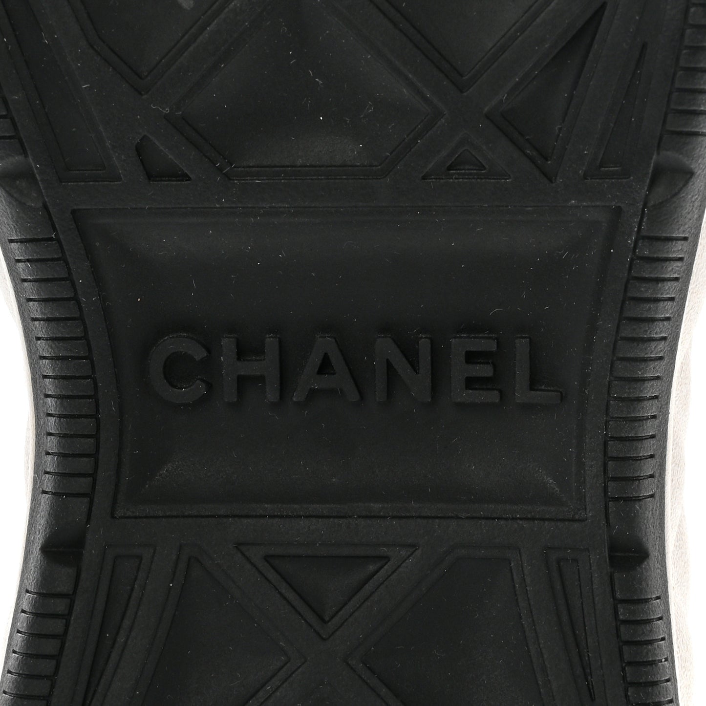Velvet Calfskin Mixed Fibers CC Sneakers 38 Black