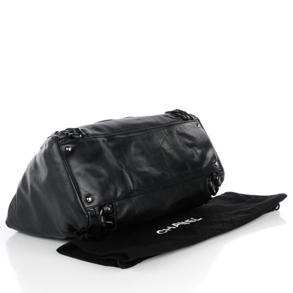 Chanel Calfskin Modern Chain Rhodoid East West Tote Black 4 of 9