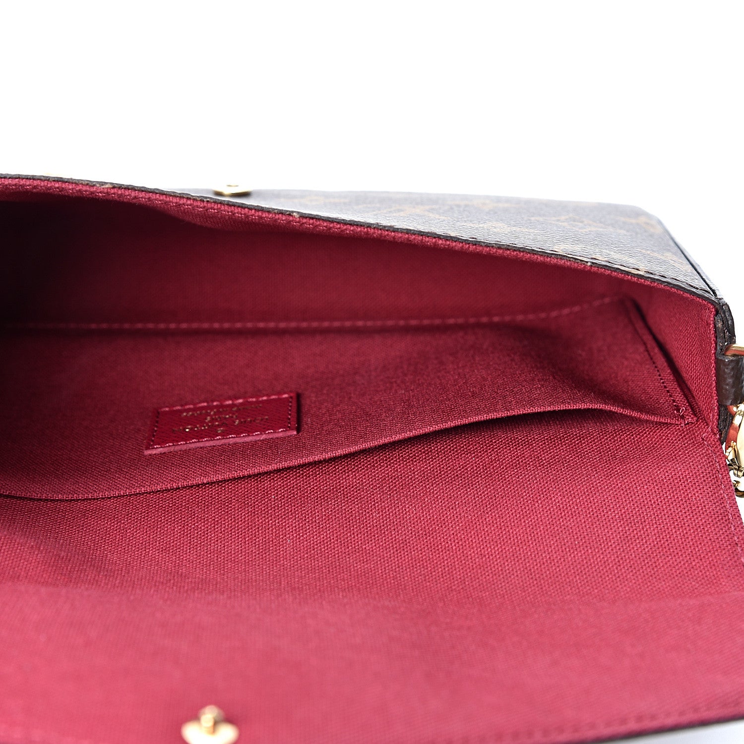 Louis Vuitton Monogram Pochette Felicie Chain Wallet Fuchsia 4 of 11