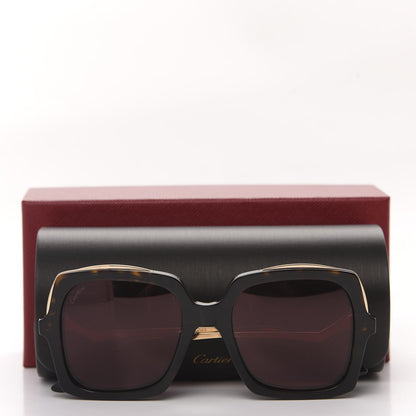Cartier Metal Panthère de Square Sunglasses CT0117S Tortoise 8 of 8