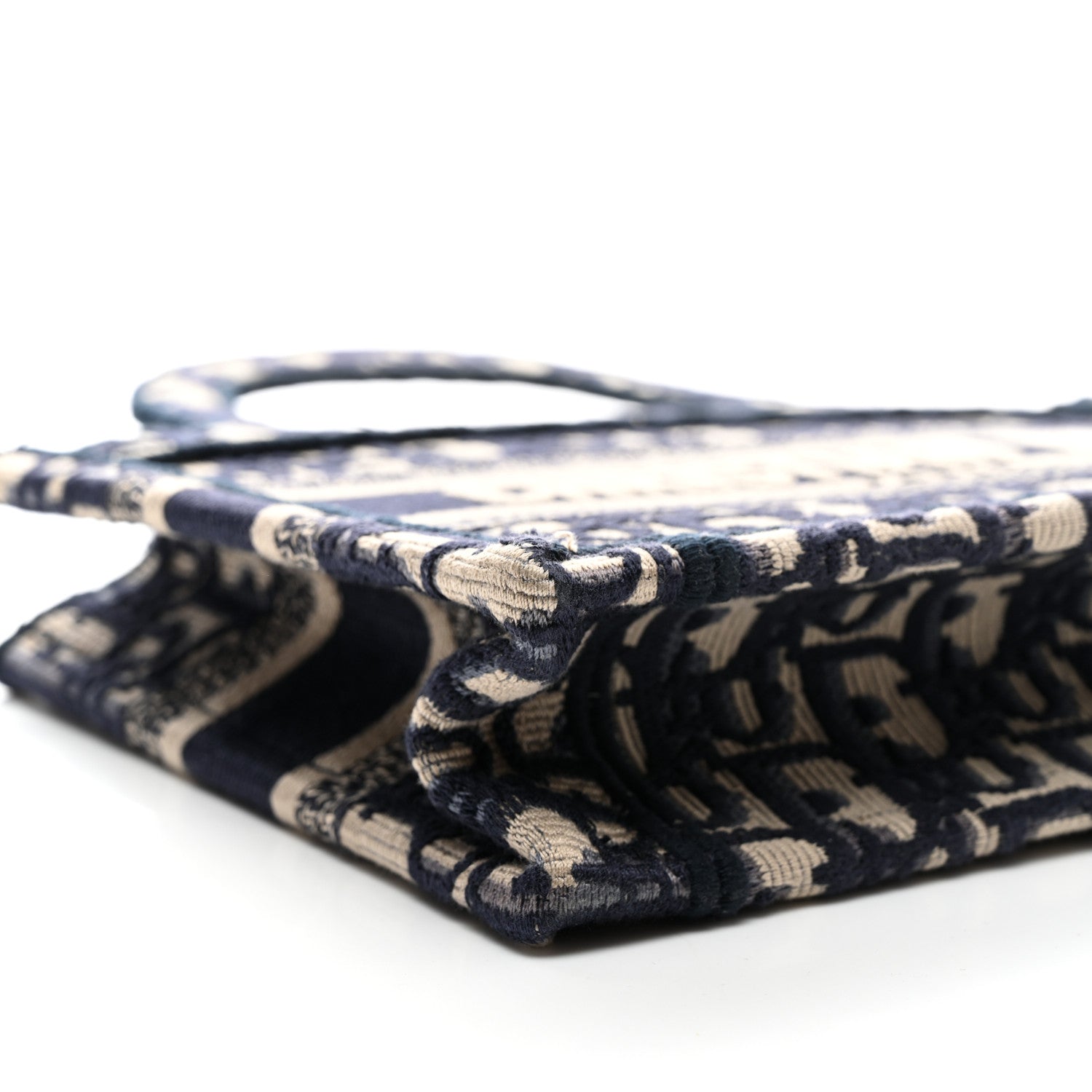 Christian Dior Oblique Mini Book Tote Blue Multicolor 9 of 10