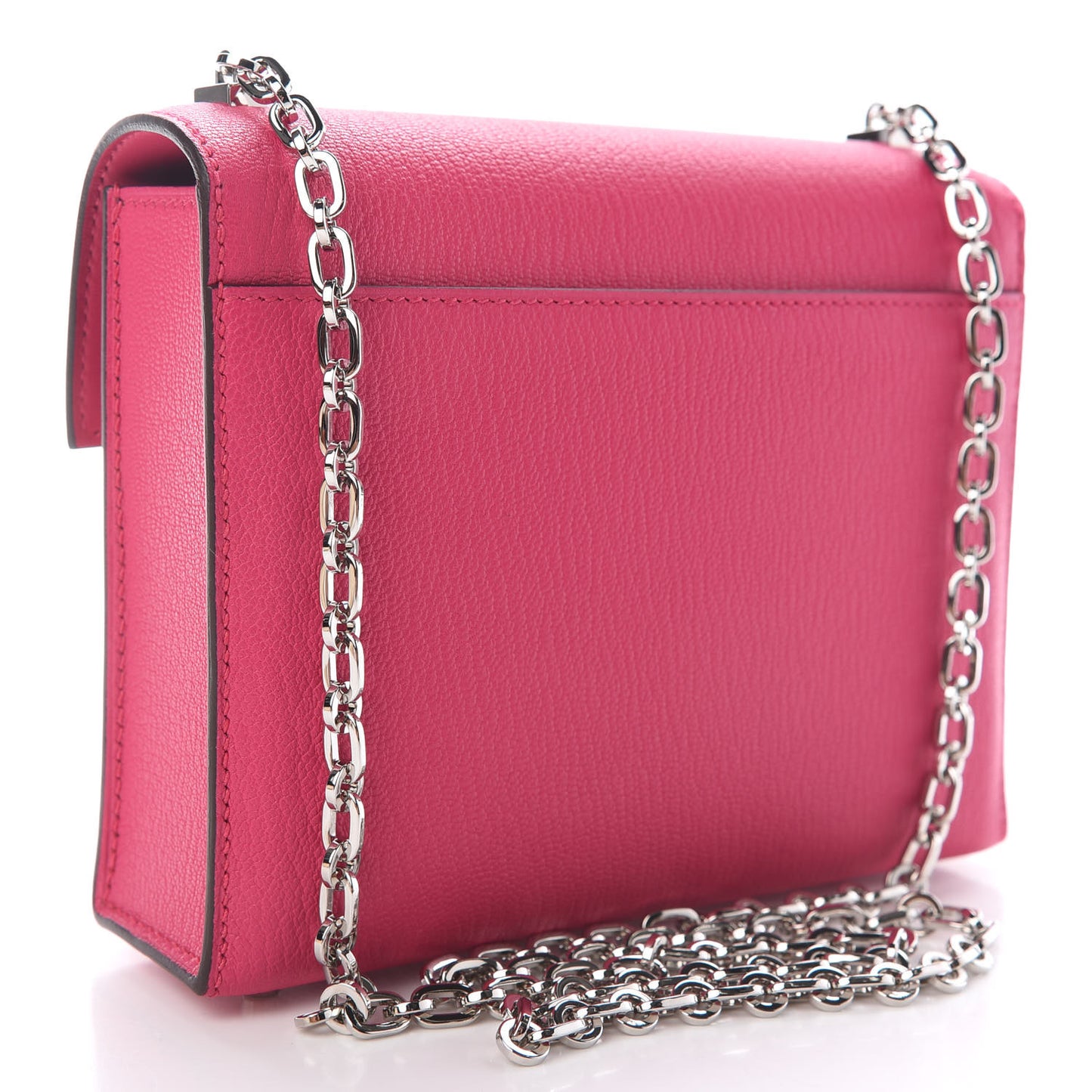 Chevre Mysore Mini Verrou Chaine Bag Rose Shocking