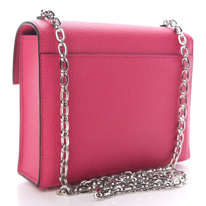 Hermes Chevre Mysore Mini Verrou Chaine Bag Rose Shocking 3 of 9