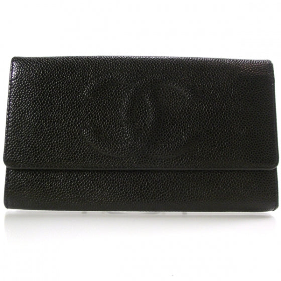 Chanel Caviar CC Flap Wallet Black 1 of 5