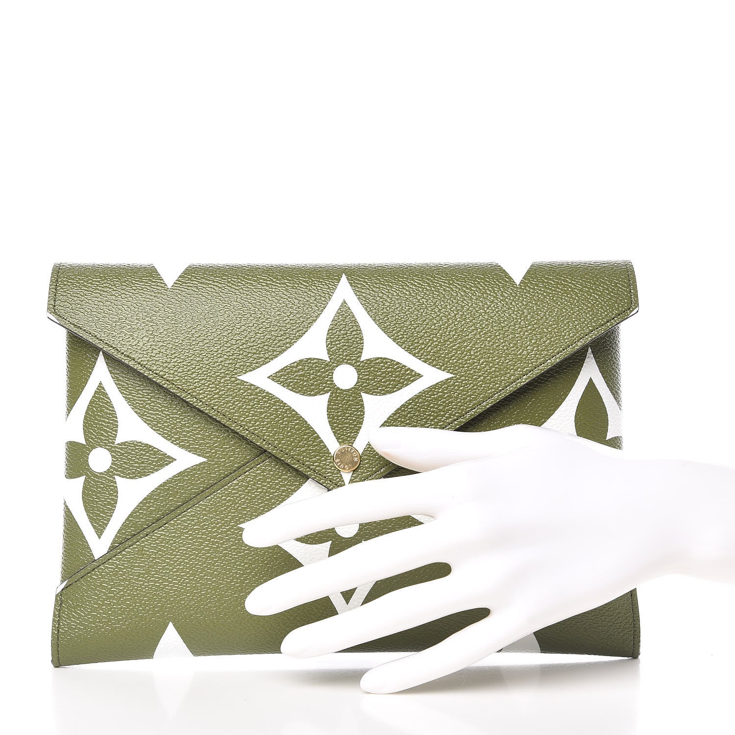 Louis Vuitton Monogram Giant Large Kirigami Pochette Kaki 2 of 9